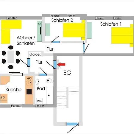 Apartment 3-zi-fewo 72qm Direkt An Landesgartenschau 2015 *