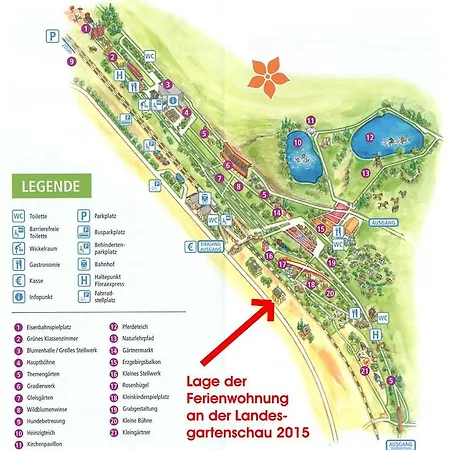3-zi-fewo 72qm Direkt An Landesgartenschau 2015 Apartment